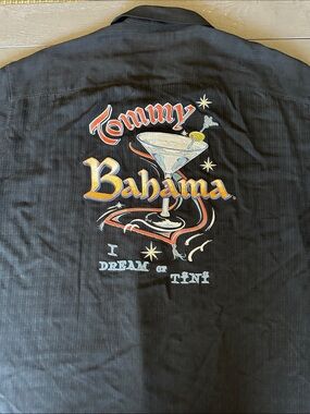 Tommy Bahama embroidered silk shirt